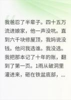 我爸提离婚那天，没人知道我手里那本账